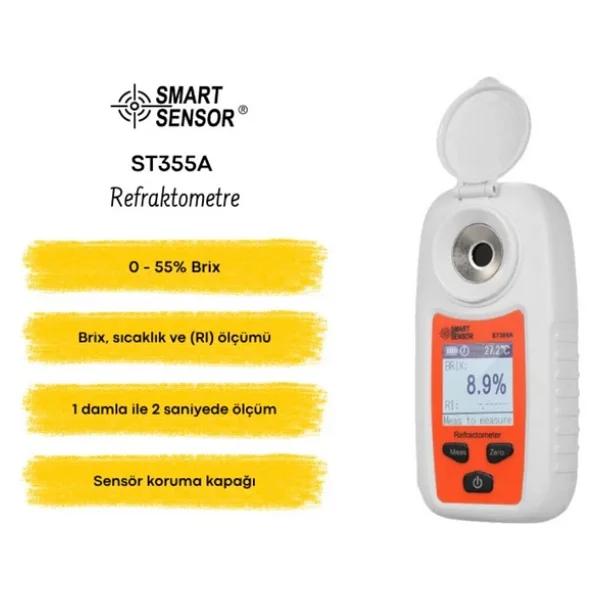 Smart Sensor St355a Dijital Refraktometre 0-55 Brix - Görsel 6