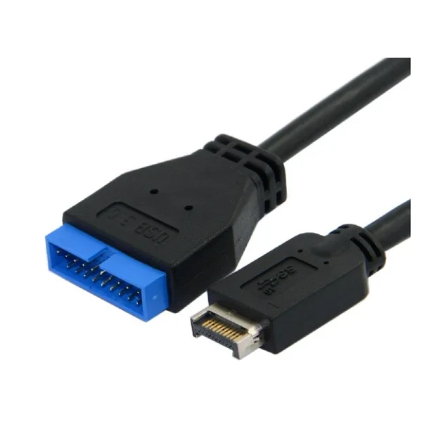 5076 USB 3.1 Type-E Male To USB 3.0 19 20 Pin Dişi Uzatma Kablosu - Görsel 3