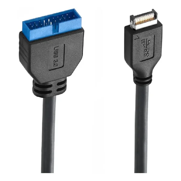 5076 USB 3.1 Type-E Male To USB 3.0 19 20 Pin Dişi Uzatma Kablosu - Görsel 2