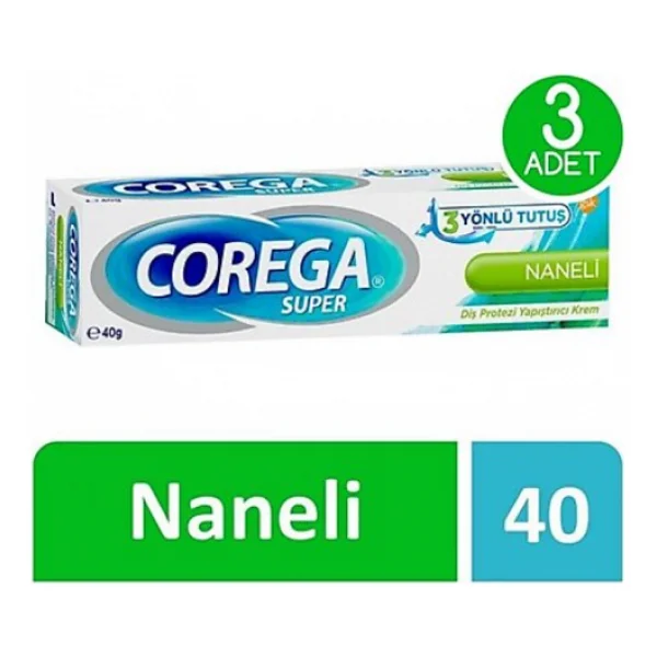 Corega Naneli 40 Gr 3 Adet Protez Diş Yapıştırıcı - Görsel 5