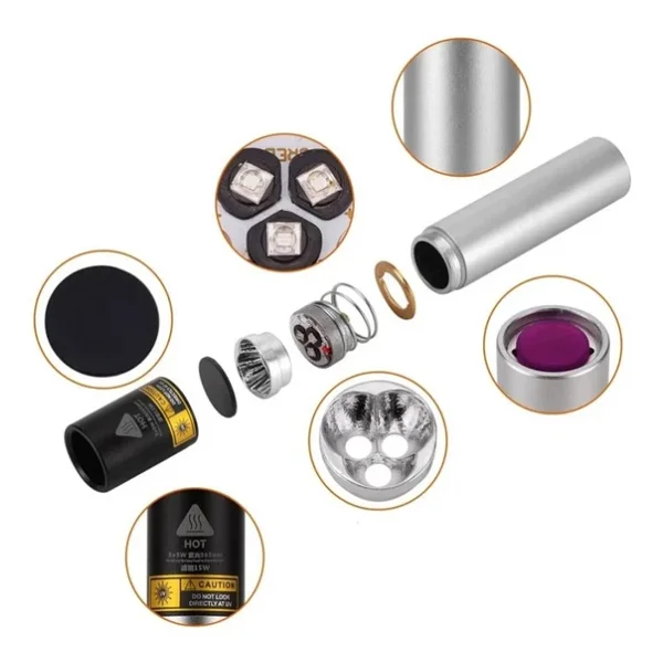Markalonya Watton 15w 365-395nm Uv Ultraviyole Para Kontrol Bakteri El Feneri - Görsel 6