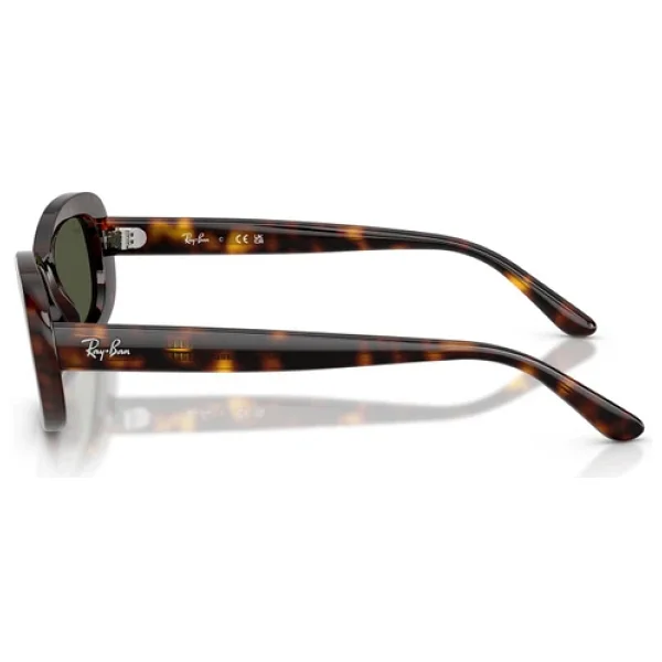 Ray-Ban 2221 902/31 Havana-Green Kadın Güneş Gözlüğü - Görsel 5