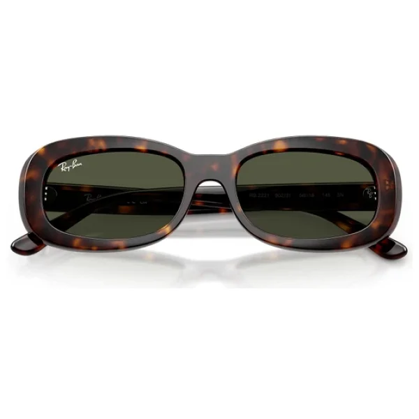 Ray-Ban 2221 902/31 Havana-Green Kadın Güneş Gözlüğü - Görsel 8