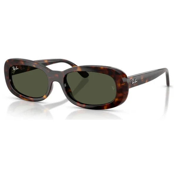 Ray-Ban 2221 902/31 Havana-Green Kadın Güneş Gözlüğü - Görsel 4