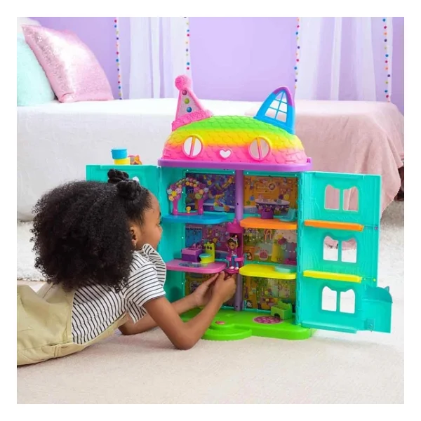 Gabbys Dollhouse Gabby's Dollhouse Festival Evi Eğlenceli Müzikli Oyun Seti 63 Cm - Görsel 2