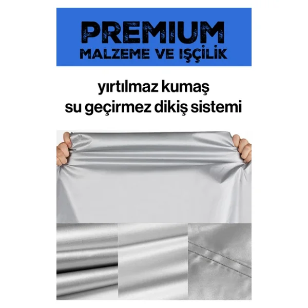 Yamaha Tricity 125 Motosiklet Brandası Çadır Örtü - Miflonlu - Görsel 4