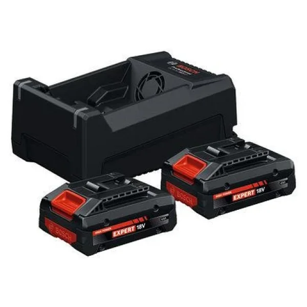 Bosch GAL 12V-80 + Expert Exba 18V-40 Çift Yedek Akü Şarj Cihazı - Görsel 2