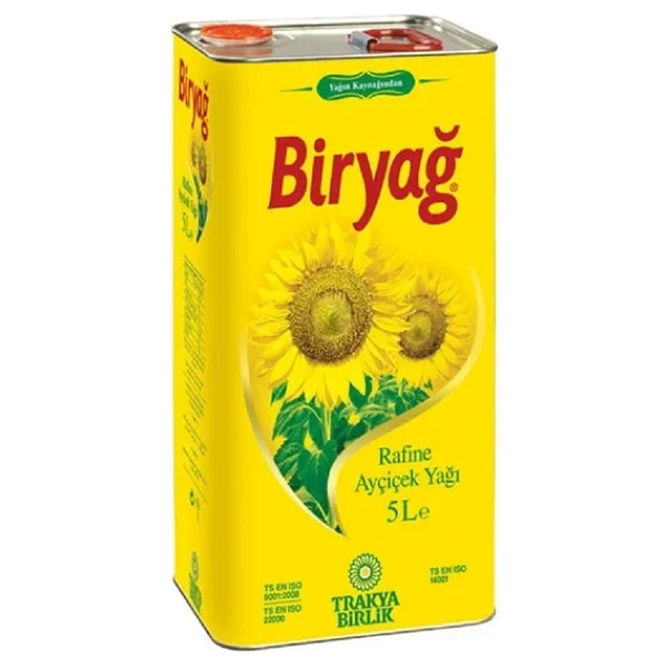 Biryağ Ayçiçek Yağı 5 Lt Teneke 4'lü - Görsel 6