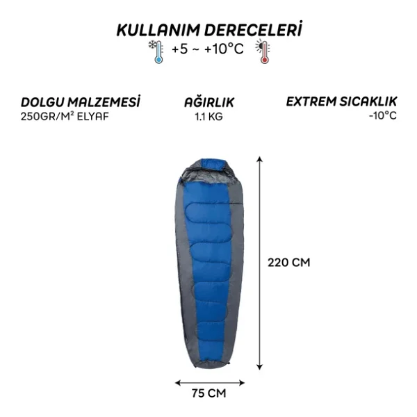 Freecamp Trekker Mummy -10°c Uyku Tulumu - Görsel 8