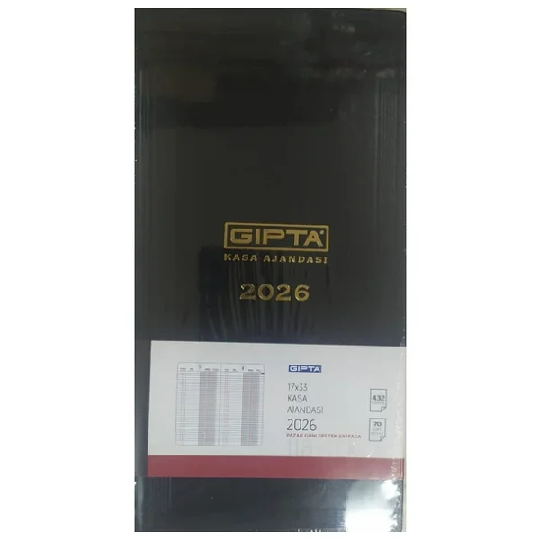 Gıpta 118-Tck 17x33 Cm 2026 Ticari Kasa Ajandası - Görsel 5