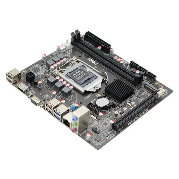 Afox IH310C-MA6-V4 2xDDR4 VGA+HDMI 1xGLAN 1x M.2 Nvme Gen3 1151Pin Anakart - Görsel 3
