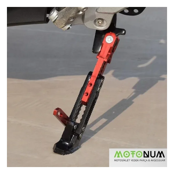 Yamaha Xenter 150 Yükseklik Ayarlı Metal Yan Sehpa-Siyah Detaylı-Ayk0963 - Görsel 7