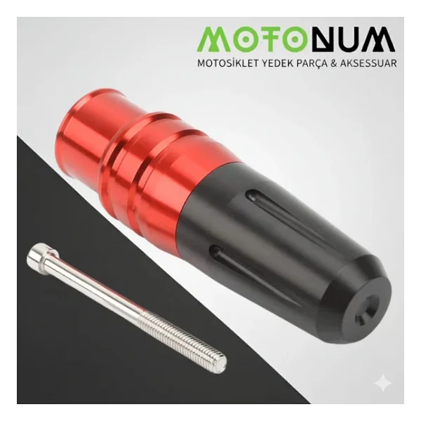 Sym Jet X 125 Egzoz Koruma Takozu-Kırmızı-Mek1002 - Görsel 3