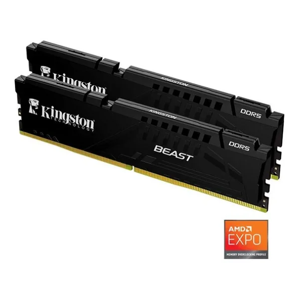 Kingston Beast Expo Black 32 GB (2x16) 6000 MHz Cl30 Kf560c30bbek2/32tr DDR5 RAM - Görsel 6