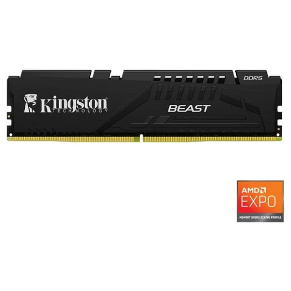 Kingston Beast Expo Black 32 GB (2x16) 6000 MHz Cl30 Kf560c30bbek2/32tr DDR5 RAM - Görsel 7