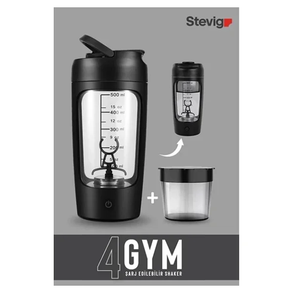 Stevig 4 Gym ST-225 Şarjlı 650 ml Protein Shaker - Görsel 4