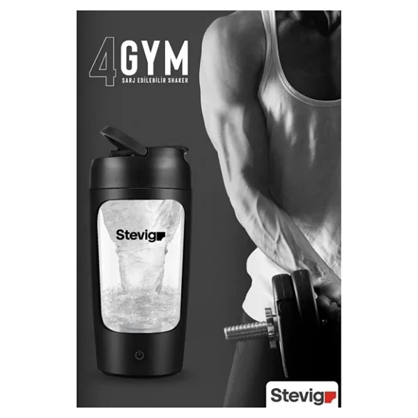 Stevig 4 Gym ST-225 Şarjlı 650 ml Protein Shaker - Görsel 8