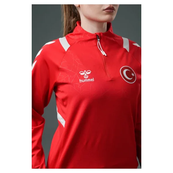 Hummel Dream Milli Takım Antrenman Eşofman Üstü Kırmızı - Görsel 5