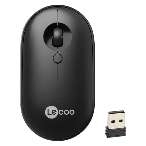 Lenovo Lecoo Ws212 Siyah Optik Kablosuz Mouse - Görsel 3
