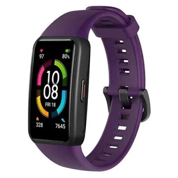 Honor Band 6 Akıllı Saat Uyumlu Sportif Silikon Kordon/Kayış - Görsel 5