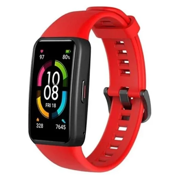 Honor Band 6 Akıllı Saat Uyumlu Sportif Silikon Kordon/Kayış - Görsel 2