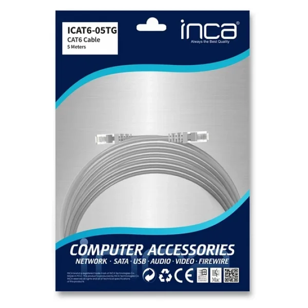 Inca Icat6-05tg 5 M Cat6 Patch Kablo - Görsel 6