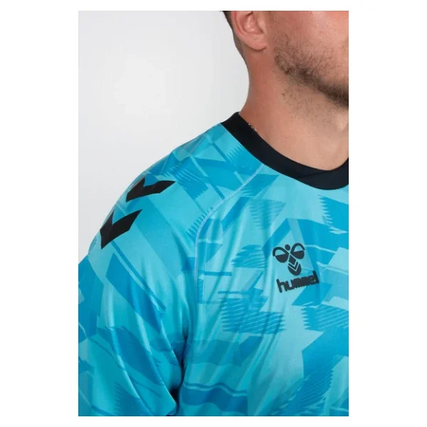Hummel Line Kaleci Tek Üst Forma Turkuaz - Görsel 7