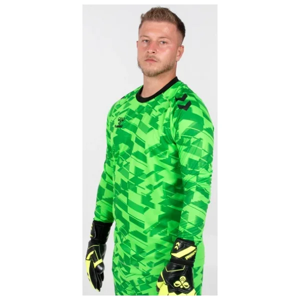 Hummel Line Kaleci Tek Üst Forma Neon Yeşil - Görsel 3