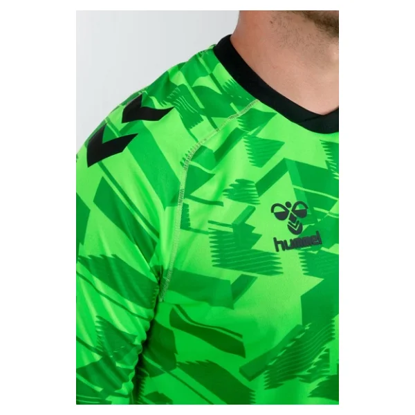 Hummel Line Kaleci Tek Üst Forma Neon Yeşil - Görsel 7