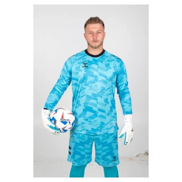 Hummel Line Kaleci Tek Üst Forma Turkuaz - Görsel 6