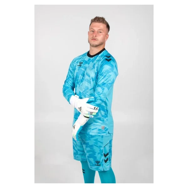 Hummel Line Kaleci Tek Üst Forma Turkuaz - Görsel 2