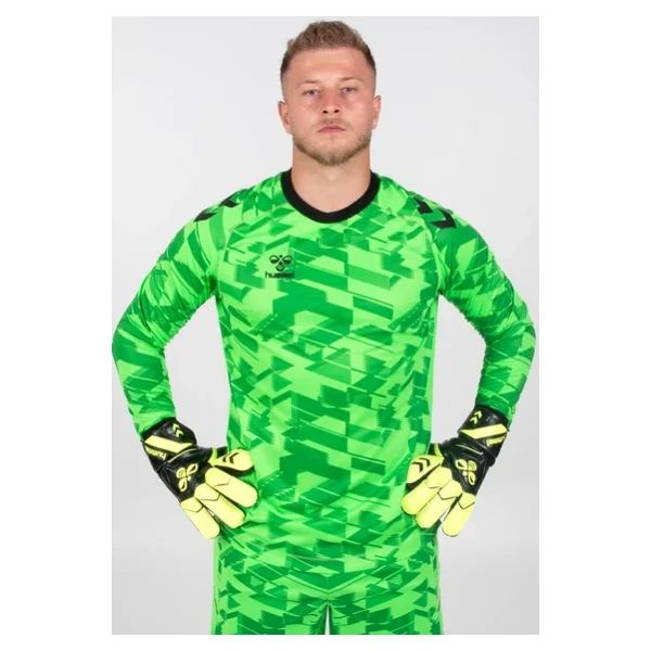 Hummel Line Kaleci Tek Üst Forma Neon Yeşil - Görsel 2