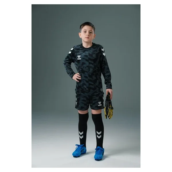Hummel Line Kaleci Tek Üst Forma Siyah Çocuk - Görsel 4