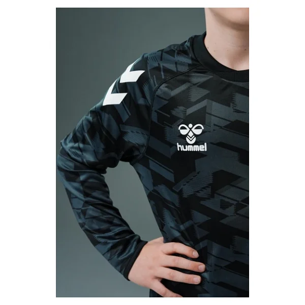 Hummel Line Kaleci Tek Üst Forma Siyah Çocuk - Görsel 3