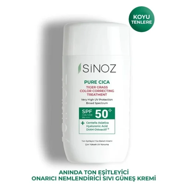 Sinoz Pure Cica Fluid Kızarıklık Karşıtı 50 Ml 50 Faktör Güneş Kremi - Görsel 3