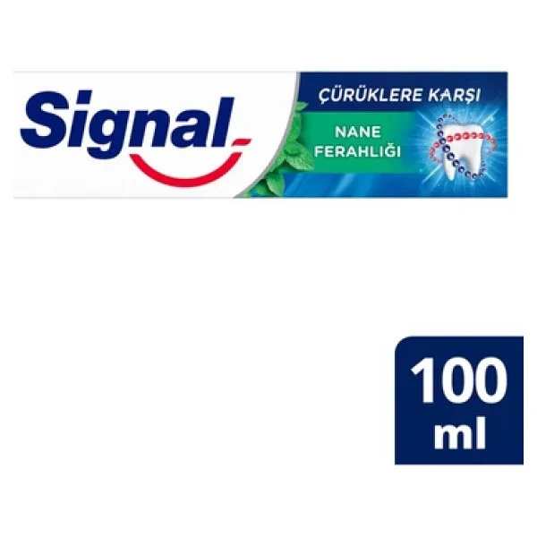Signal Çürüklere Karşı Nane Ferahlığı 100 Ml 12 Adet Florürlü Diş Macunu - Görsel 7