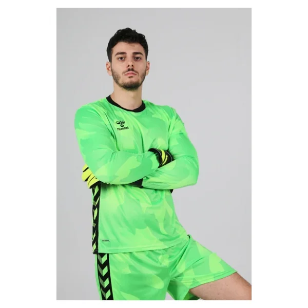Hummel Elegance Profesyonel Kaleci Forması Neon Yeşil - Görsel 5