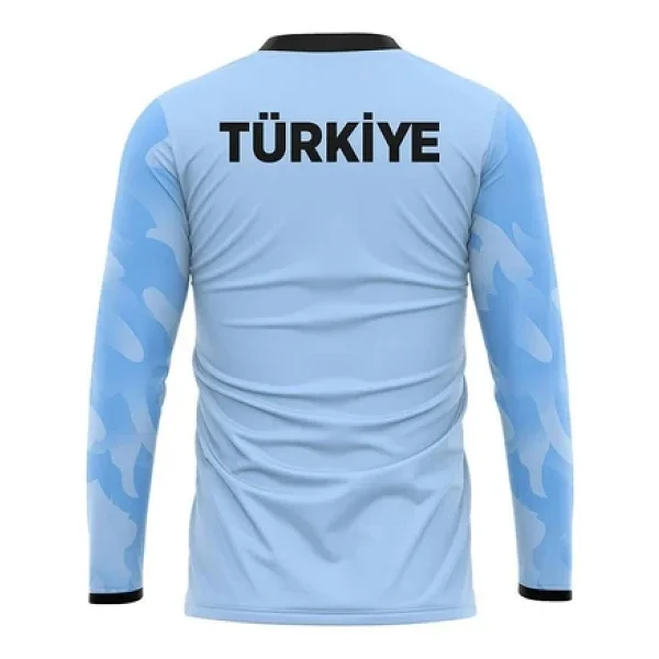 Hummel Elegance Milli Takım Kaleci Forma Takımı Buz Mavi - Görsel 3