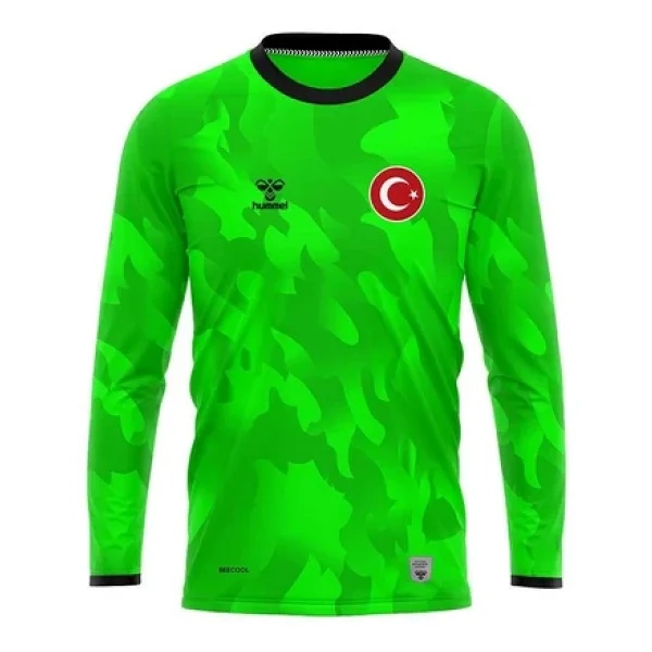 Hummel Elegance Milli Takım Kaleci Forma Takımı Neon Yeşil - Görsel 2