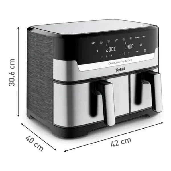 Tefal Easy Fry Dual Basket Ey905d40 8.3 Lt Yağsız Fritöz - Görsel 5