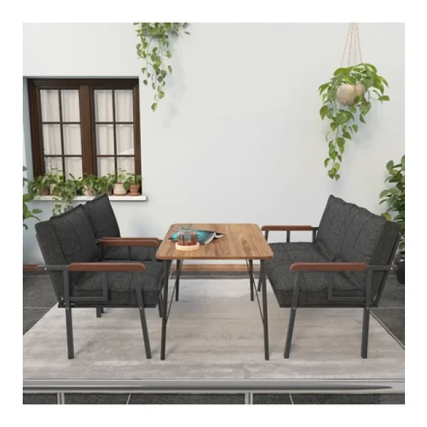 Mygusi Modern 2+1+1+Masa Balkon Bahçe Takımı - Görsel 2