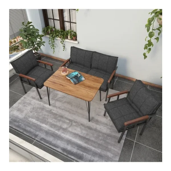 Mygusi Modern 2+1+1+Masa Balkon Bahçe Takımı - Görsel 3