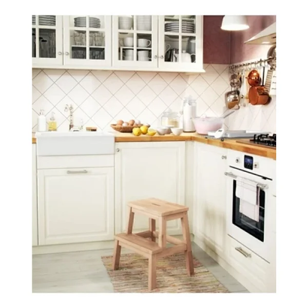 Ikea Bekvam Basamaklı Mutfak Tabure Merdiven - Kayın Rengi - Görsel 4
