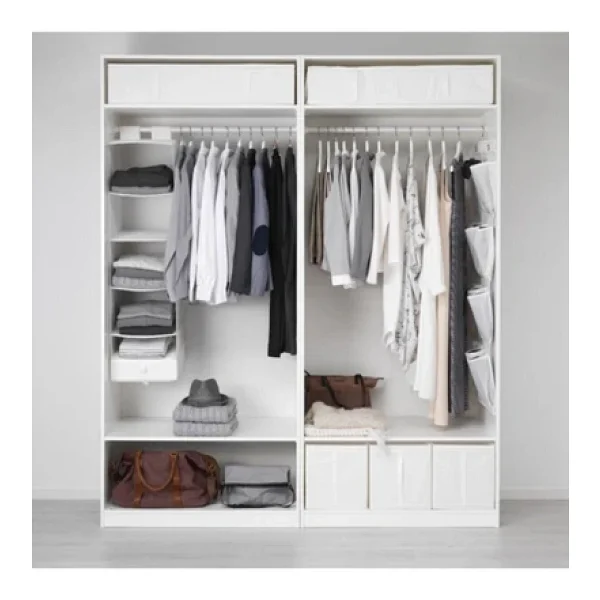 Ikea Skubb Bölmeli Kutu Gardırop Şifonyer Düzenleyici Beyaz 44x34x11 Cm - Görsel 3