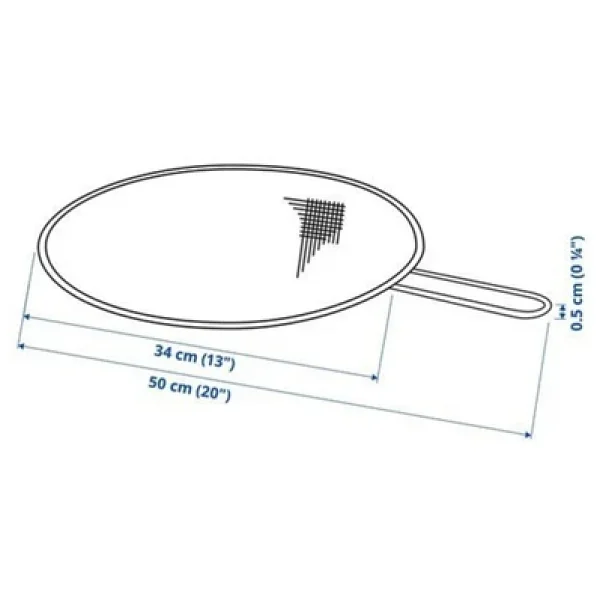 Ikea Klockren 34 Cm Paslanmaz Çelik Kulplu Yağ Sıçratmaz - Görsel 5
