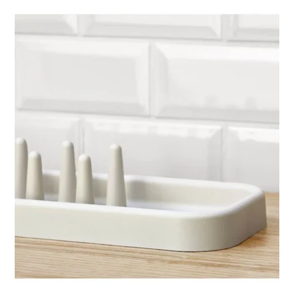 Ikea Stamlıng 48 Cm Beyaz Bulaşıklık Çatal Bıçaklık Tabak Bardak Standı - Görsel 5