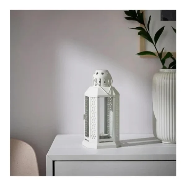 Ikea Enrum Fener Mumluk - Beyaz - 22 Cm - Görsel 5