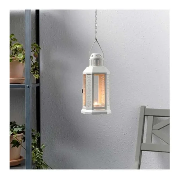 Ikea Enrum Fener Mumluk - Beyaz - 22 Cm - Görsel 4