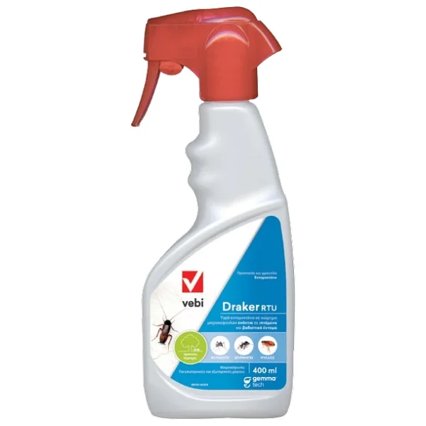 Vebi Draker 10.2 Cs Gümüş Böceği Ilacı- 8 Haşere Ruhsatlı Kokusuz Hazır Sprey 400 Ml - Görsel 3