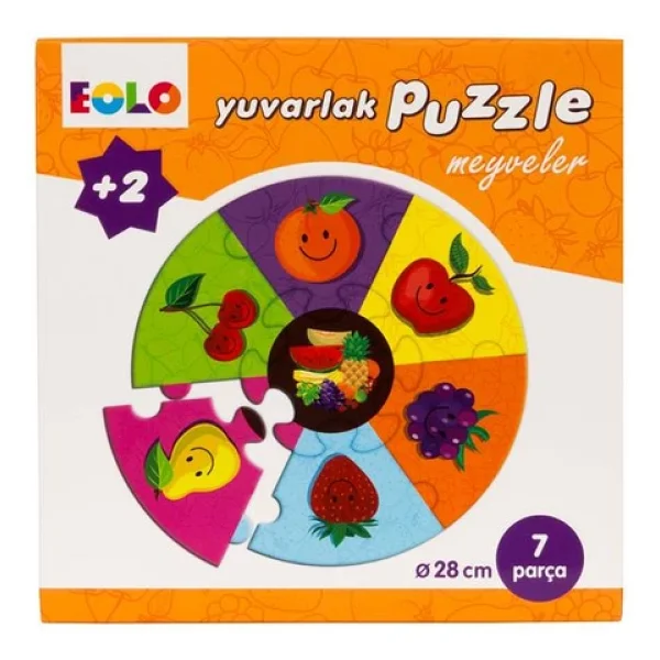 Eolo Meyveler Yuvarlak Puzzle - Görsel 2
